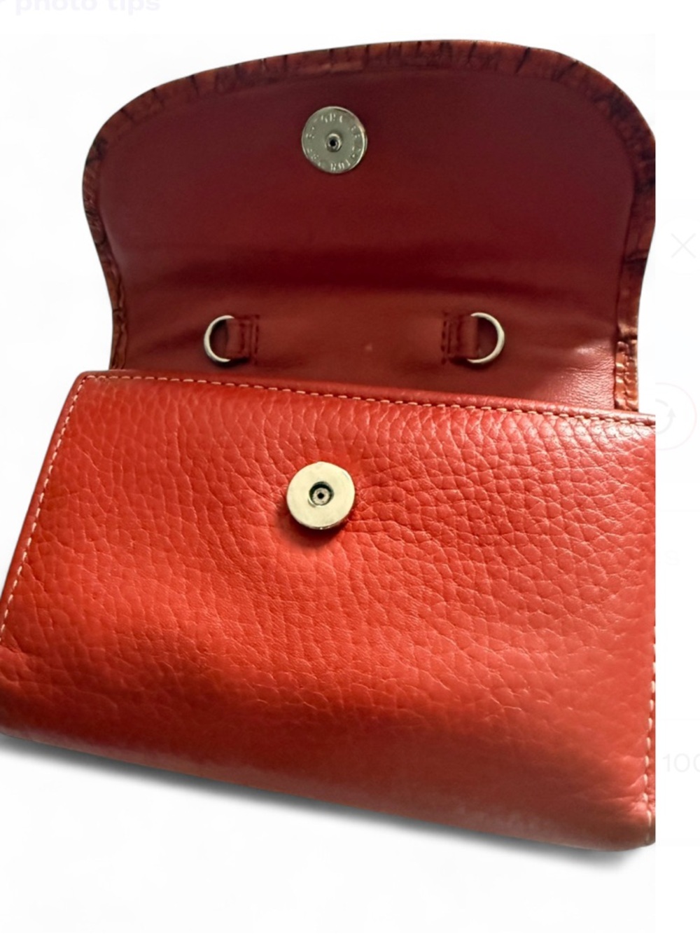 Brighton | Bags |wallet

 Women’s  Orange Croc-Texture Leather - Picture 7 of 11